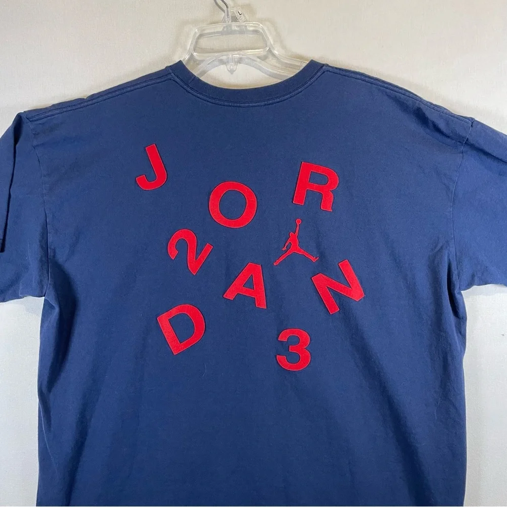 Nike Air Jordan 23 T Shirt Mens XXL Blue Jumpman Graphic Short Sleeve
